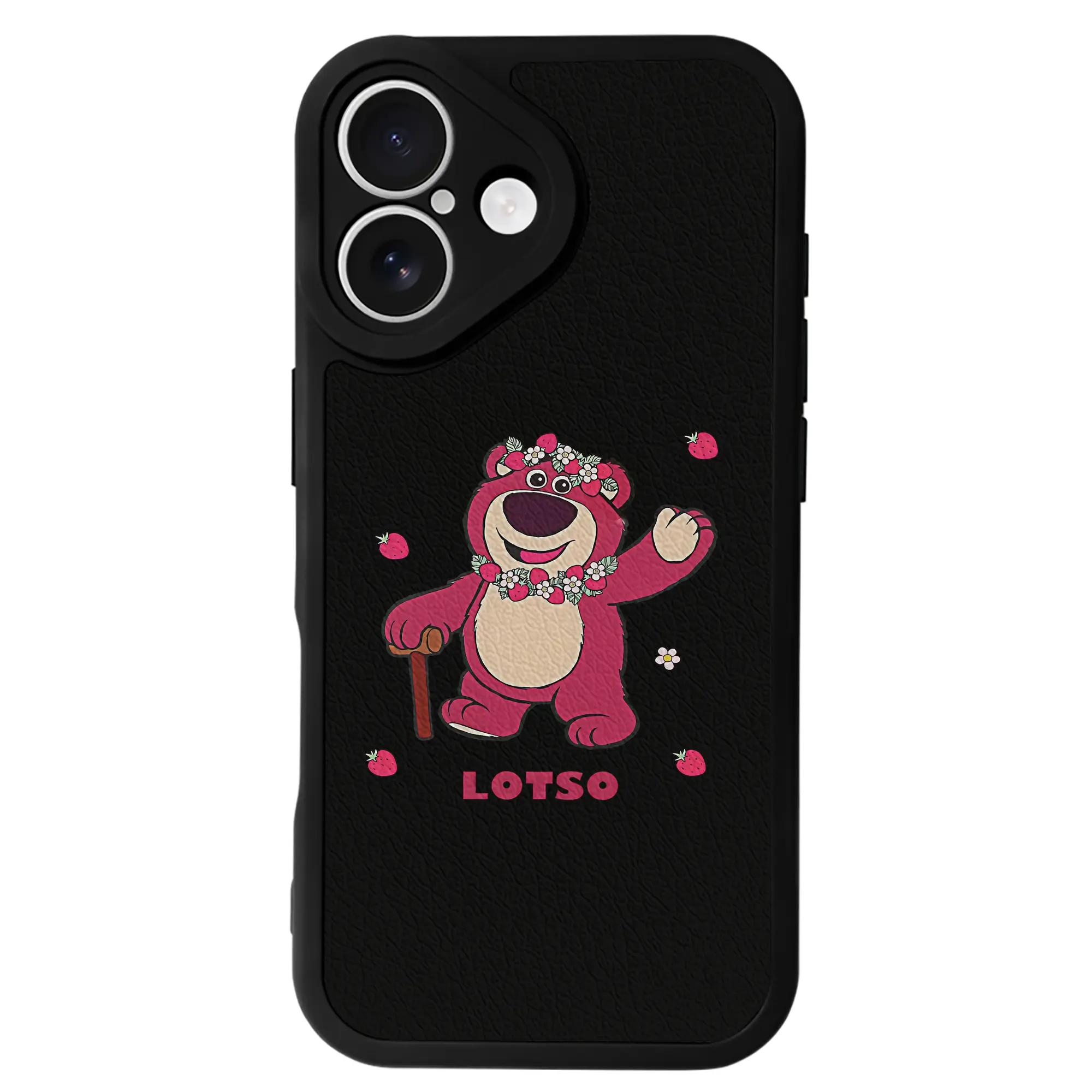 トイ・ストーリー グッズ ロッツォ・ハグベア - IPhone 16シリーズ対応 ・ シリコンスマホケース ・ レザー調 ・ 高精度フィット ・ 耐衝撃 ・ ワイヤレス充電対応 ・ 精密カット